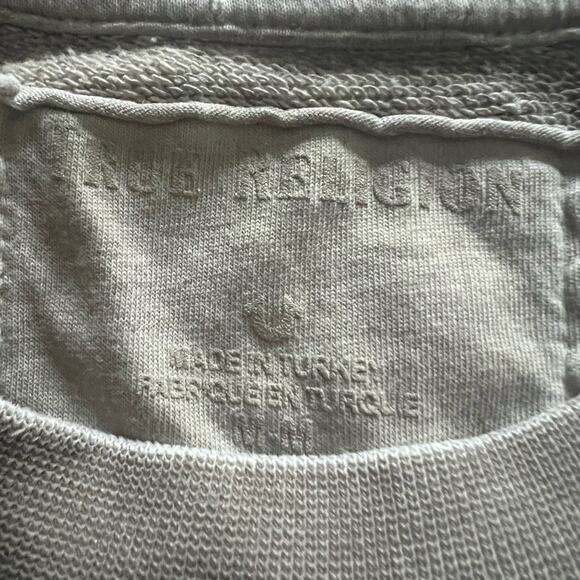 True Religion Long Sleeve Dress in Leopard sz M Cozy Cotton Blend Pullover Tunic - Picture 8 of 8